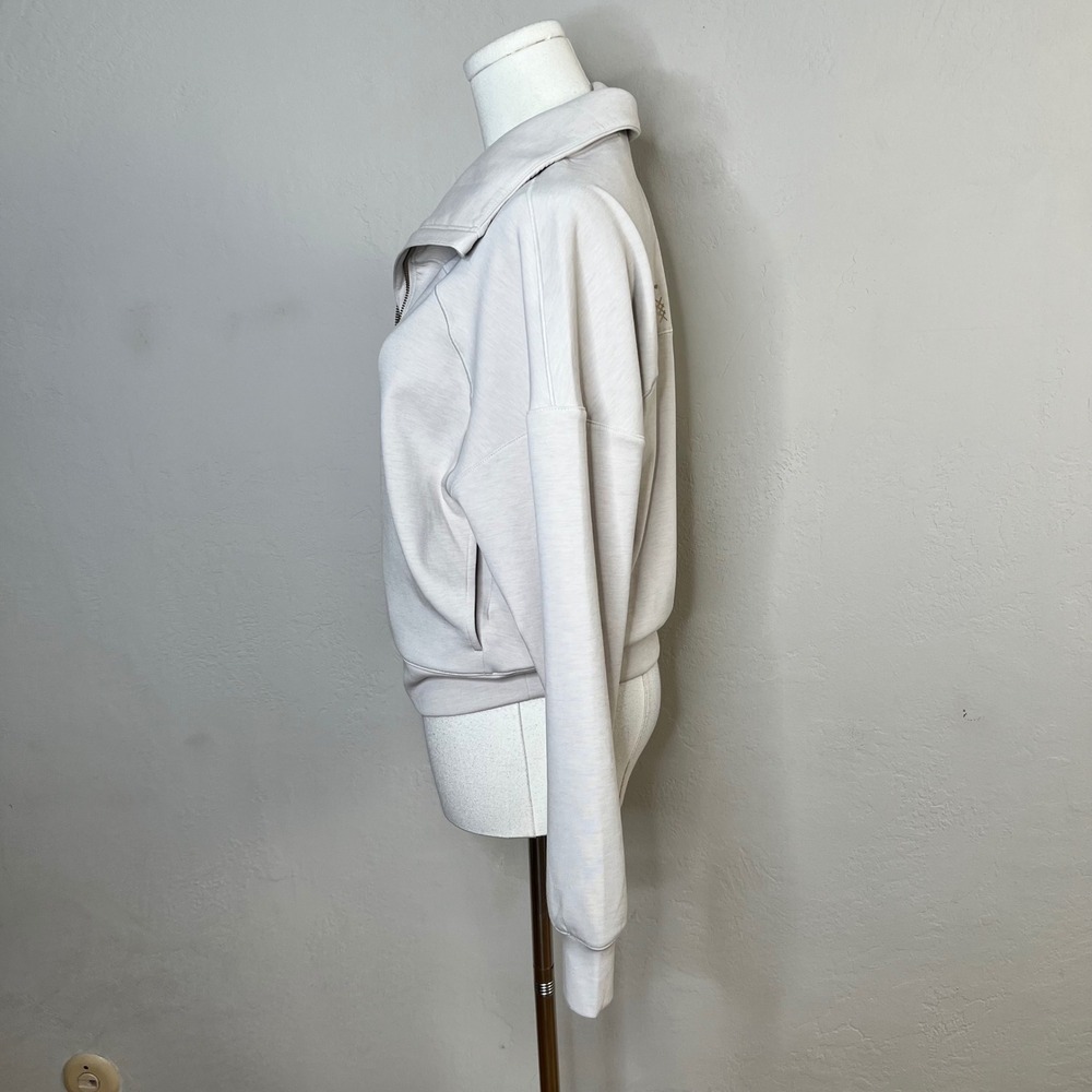 Rhone Pullover DreamGlow 1/2 Zip Womens Size XS Sand Half Zip Cropped Boxy NEW - Picture 4 of 11